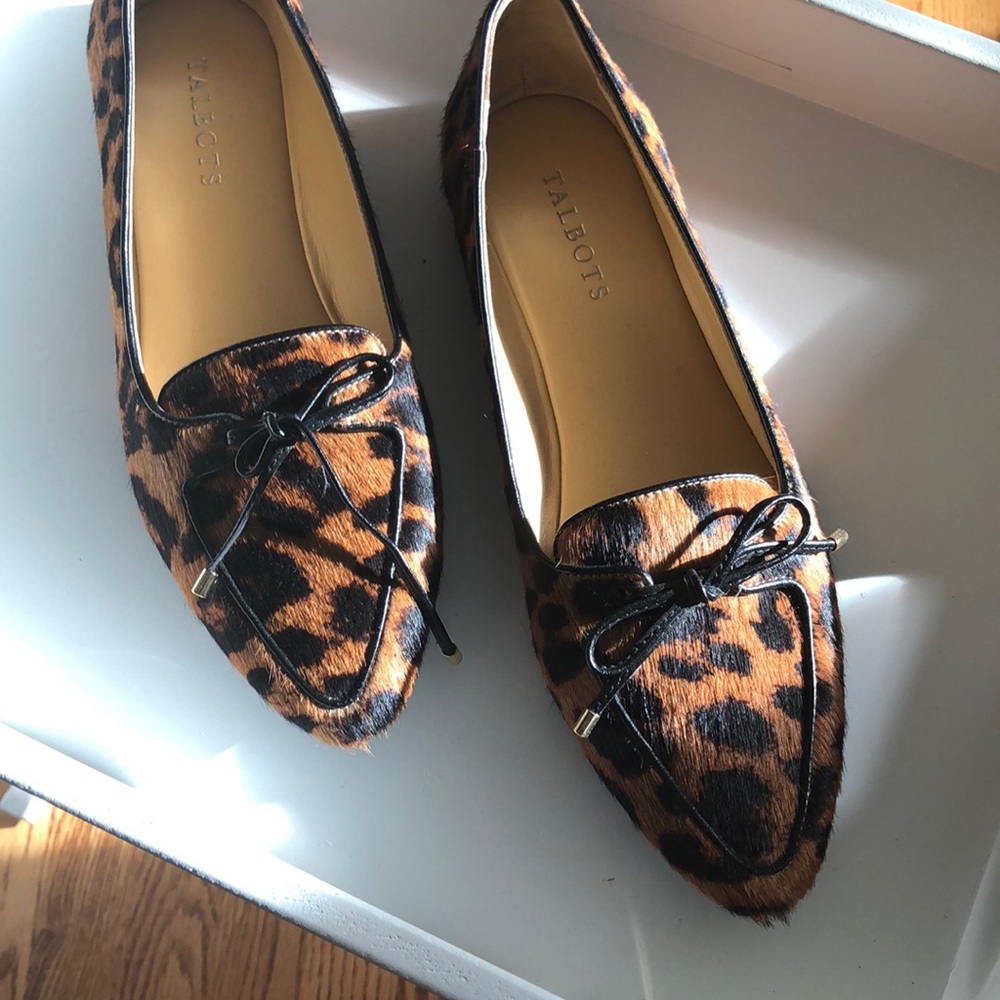 Talbots Cheetah loafer 8.5